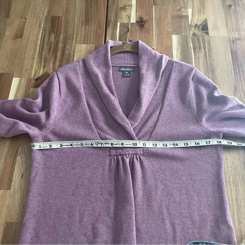 Lilac Sweater V Neck Purple Size Medium
